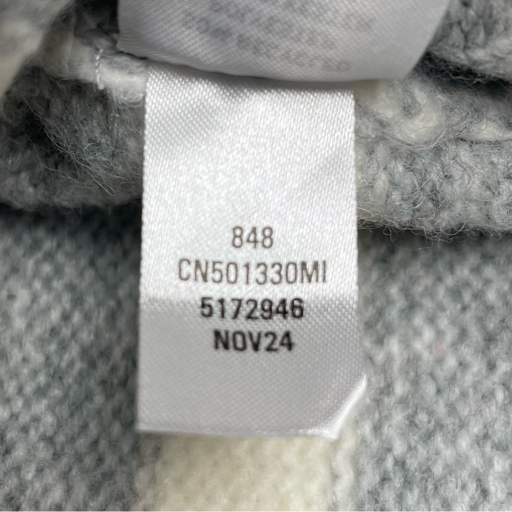New Caslon Nordstrom Grey Heather Ivory Stripe Sweater (XS) - Picture 5 of 11
